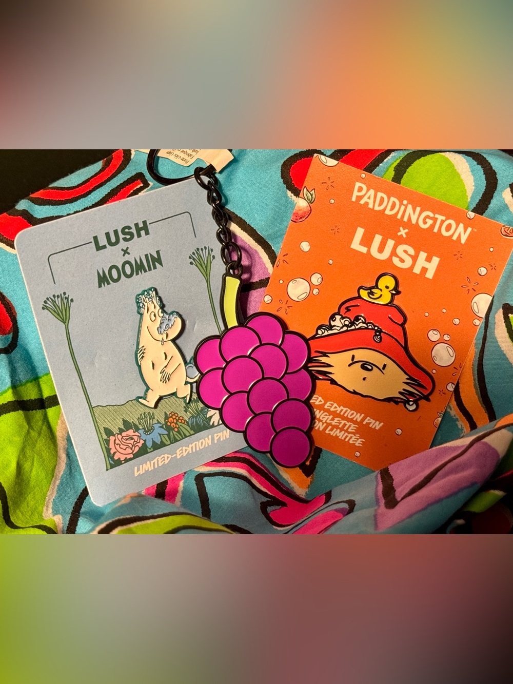 Lush Collectibles - Moomin, Paddington, grapes!